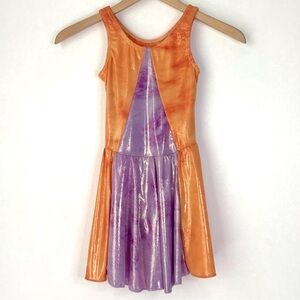Figure Skating Dress Shiny Leotard Dance Outfit Girls Size L Costume Wearhouse